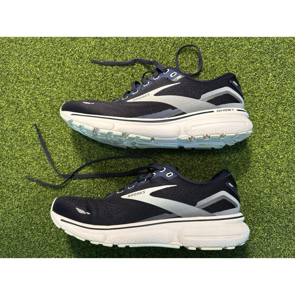 Brooks Ghost 15 Women’s Navy Blue Aluminum Running Shoes 1203801B450 Size 8.5 B - Picture 2 of 10